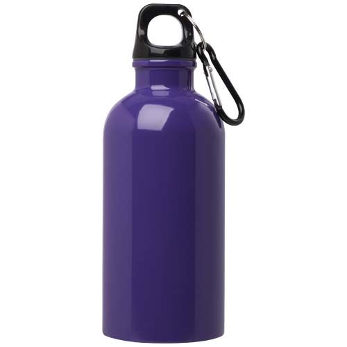 purple Bidón de 400 ml de acero inoxidable con certificado RCS con mosquetón
