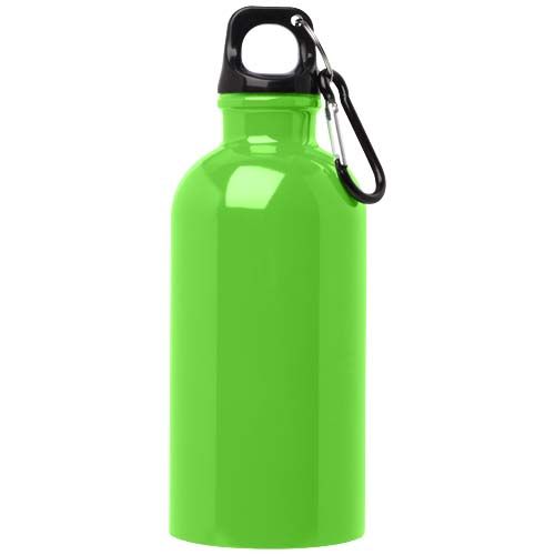 verde manzana Bidón de 400 ml de acero inoxidable con certificado RCS con mosquetón