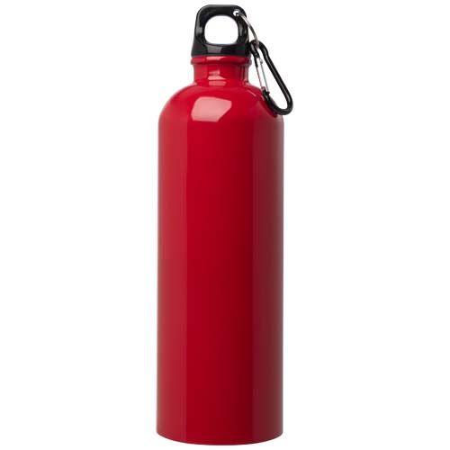 red Bidón de 750 ml de acero inoxidable con certificado RCS con mosquetón