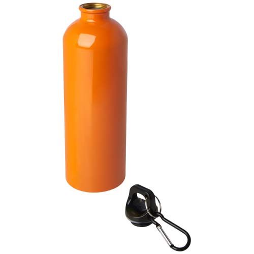 orange Bidón de 750 ml de acero inoxidable con certificado RCS con mosquetón