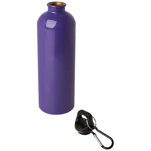 purple Bidón de 750 ml de acero inoxidable con certificado RCS con mosquetón