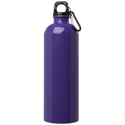 purple Bidón de 750 ml de acero inoxidable con certificado RCS con mosquetón