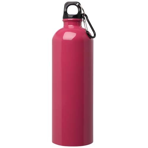 magenta Bidón de 750 ml de acero inoxidable con certificado RCS con mosquetón