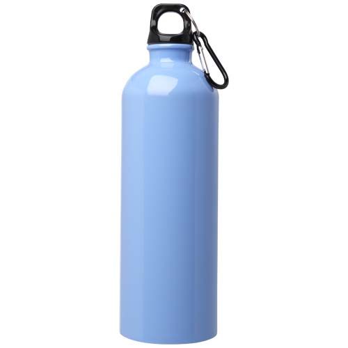 azul celeste Bidón de 750 ml de acero inoxidable con certificado RCS con mosquetón