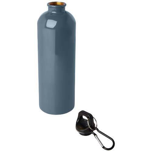 azul oscuro Bidón de 750 ml de acero inoxidable con certificado RCS con mosquetón