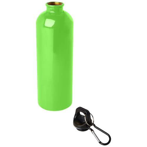 verde manzana Bidón de 750 ml de acero inoxidable con certificado RCS con mosquetón