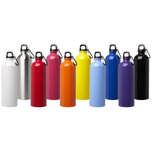 black Bidón de 750 ml de acero inoxidable con certificado RCS con mosquetón