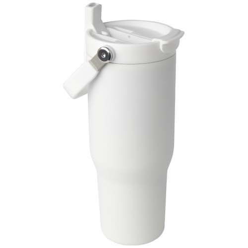Vaso con aislamiento al vacío de cobre de acero inoxidable reciclado certificado RCS de 900 ml y con tapa de doble función 