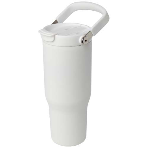 Vaso con aislamiento al vacío de cobre de acero inoxidable reciclado certificado RCS de 900 ml y con tapa de doble función 