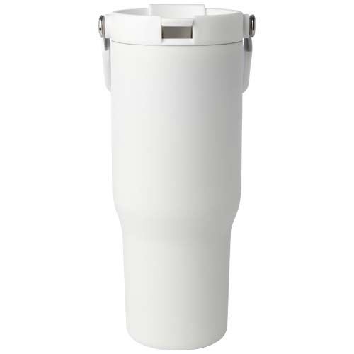 Vaso con aislamiento al vacío de cobre de acero inoxidable reciclado certificado RCS de 900 ml y con tapa de doble función 