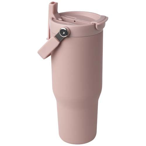 Vaso con aislamiento al vacío de cobre de acero inoxidable reciclado certificado RCS de 900 ml y con tapa de doble función 