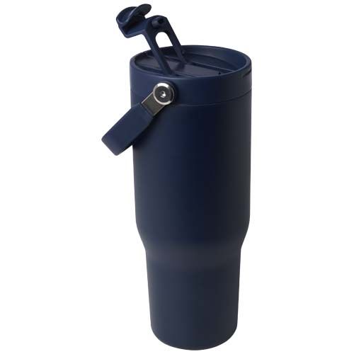 Vaso con aislamiento al vacío de cobre de acero inoxidable reciclado certificado RCS de 900 ml y con tapa de doble función 