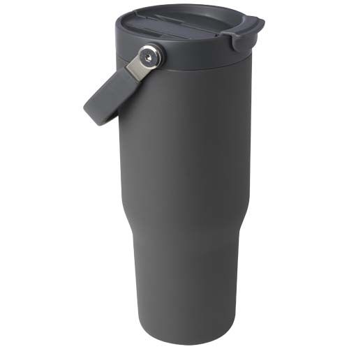 Vaso con aislamiento al vacío de cobre de acero inoxidable reciclado certificado RCS de 900 ml y con tapa de doble función 