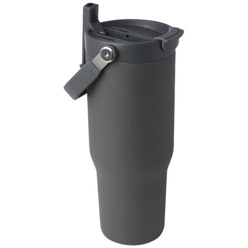 Vaso con aislamiento al vacío de cobre de acero inoxidable reciclado certificado RCS de 900 ml y con tapa de doble función 