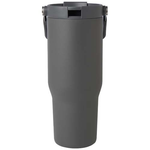 Vaso con aislamiento al vacío de cobre de acero inoxidable reciclado certificado RCS de 900 ml y con tapa de doble función 