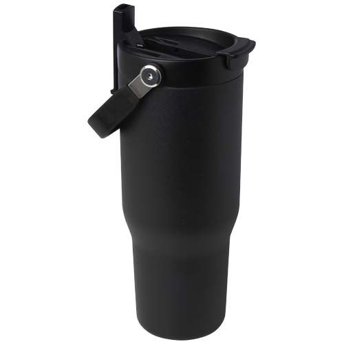 Vaso con aislamiento al vacío de cobre de acero inoxidable reciclado certificado RCS de 900 ml y con tapa de doble función 