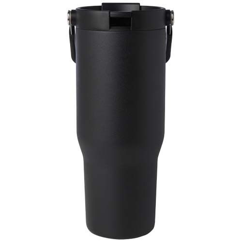 Vaso con aislamiento al vacío de cobre de acero inoxidable reciclado certificado RCS de 900 ml y con tapa de doble función 