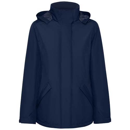 azul marino Parka acolchada para mujer