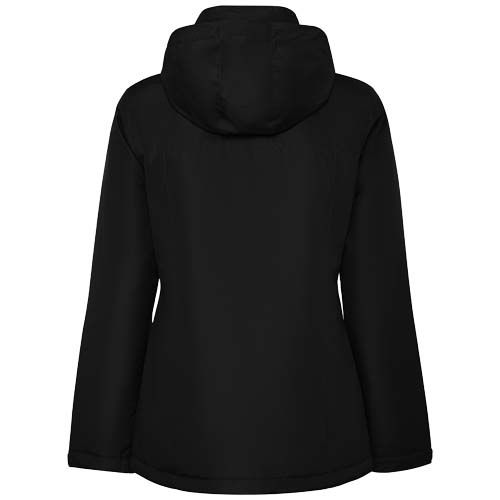 black Parka acolchada para mujer