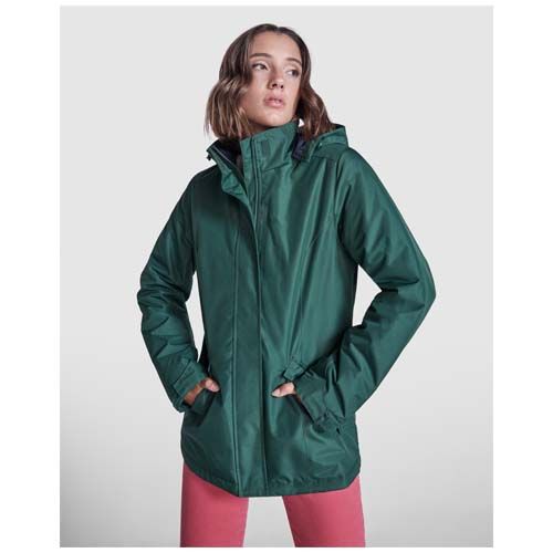 red Parka acolchada para mujer