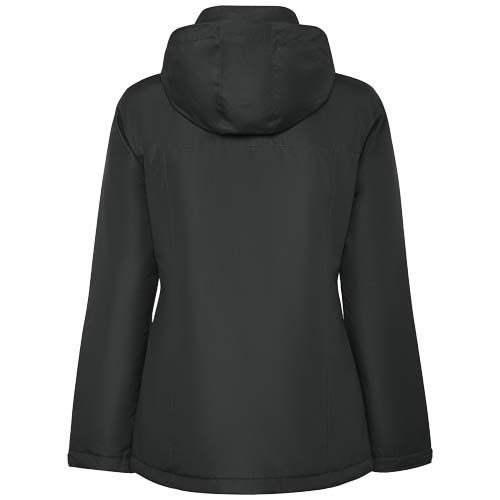 gris plomo oscuro Parka acolchada para mujer