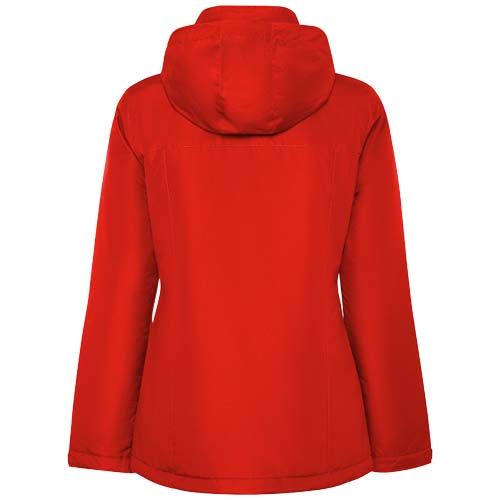 red Parka acolchada para mujer