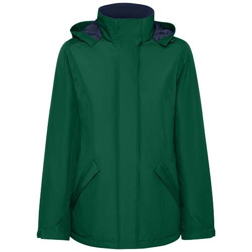 verde botella Parka acolchada para mujer