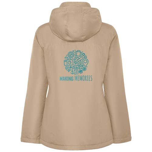 arena oscura Parka acolchada para mujer America