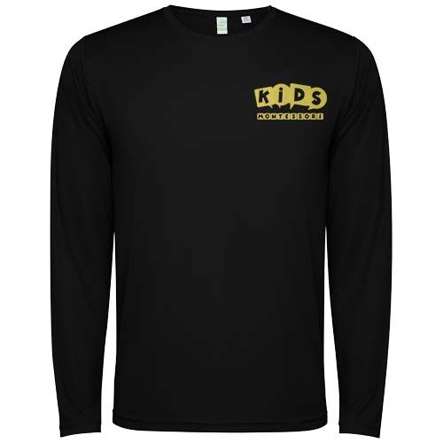 black Camiseta de manga larga infantil de 125 g/m² Estoril