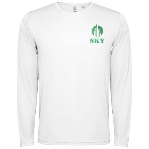 white Camiseta de manga larga infantil