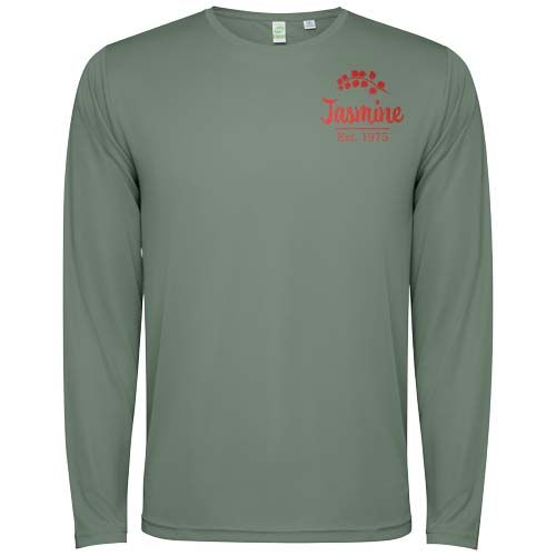 verde salvia Camiseta de manga larga unisex de 125 g/m² Estoril