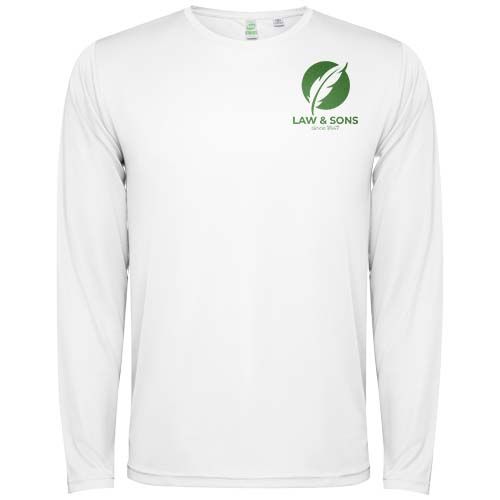 white Camiseta de manga larga unisex de 125 g/m² Estoril