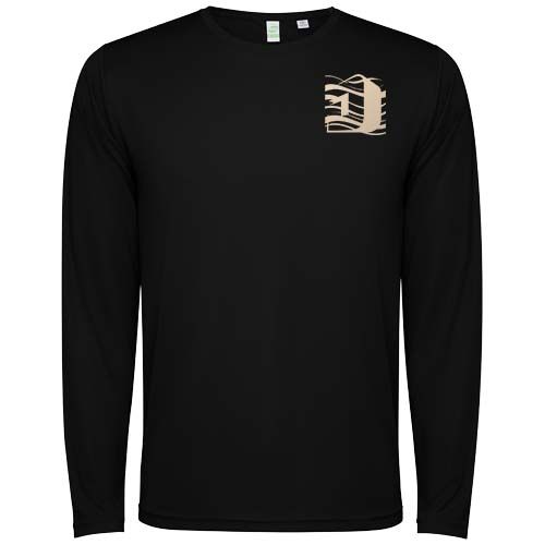 black Camiseta de manga larga unisex de 125 g/m² Estoril