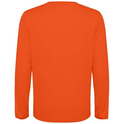 naranja fuego Camiseta de manga larga unisex