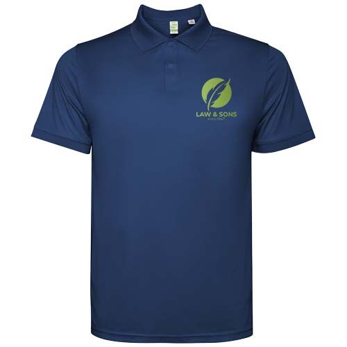 azul marino Polo de manga corta para hombre