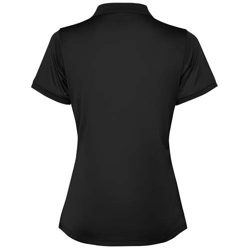 black Polo de manga corta para mujer
