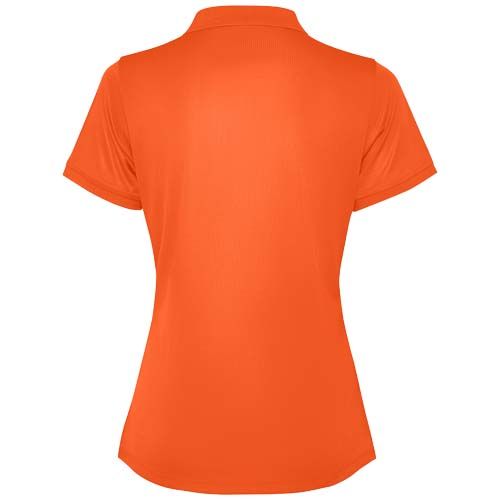 naranja fuego Polo de manga corta para mujer