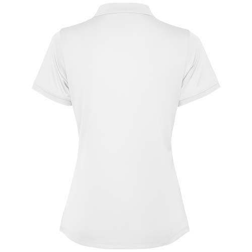 white Polo de manga corta para mujer