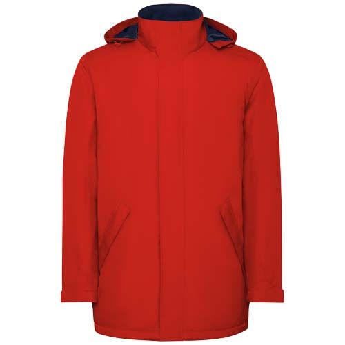 red Parka acolchada para hombre