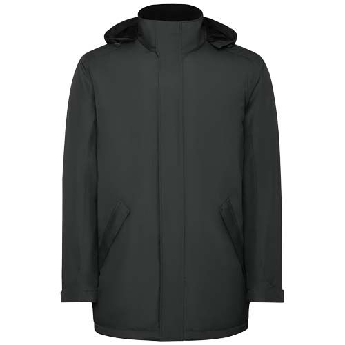 gris plomo oscuro Parka acolchada para hombre