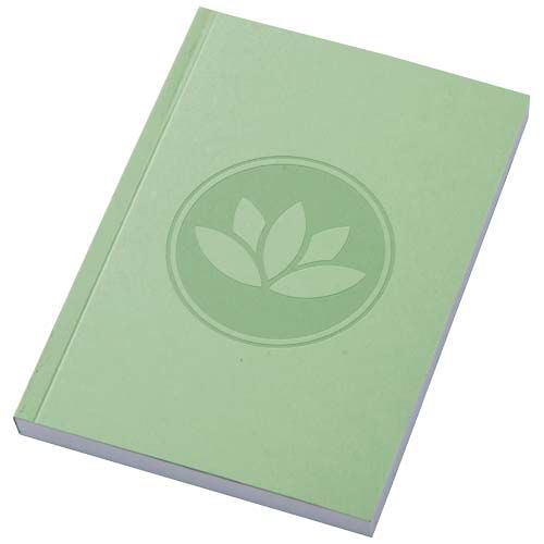 Libreta A6 de tapa blanda con 100 hojas de papel reciclado 