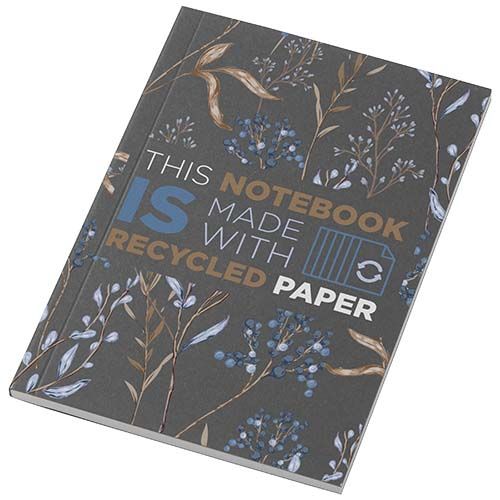 Libreta A6 de tapa blanda con 50 hojas de papel reciclado 