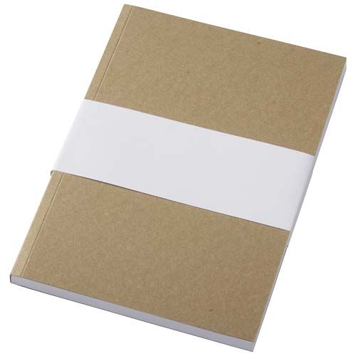Libreta A5 de tapa blanda craft con 100 hojas de papel reciclado 
