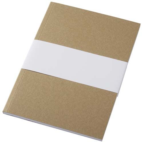 Libreta de tapa blanda craft con 50 hojas de papel reciclado 