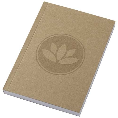 Libreta A6 de tapa blanda craft con 100 hojas de papel reciclado 