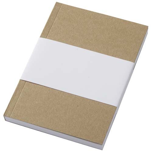 Libreta A6 de tapa blanda craft con 100 hojas de papel reciclado 