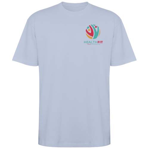 azul puro Camiseta holgada de manga corta unisex de 210 g/m²