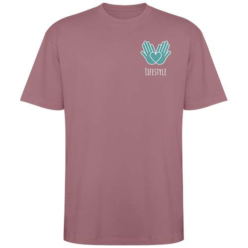 rojo claro Camiseta holgada de manga corta unisex de 210 g/m²