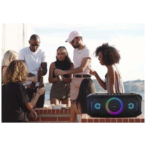 black Altavoz karaoke de 75 W con Bluetooth®