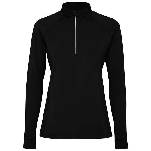 SUDADERA DE MANGA LARGA CON MEDIA CREMALLERA PARA MUJER 